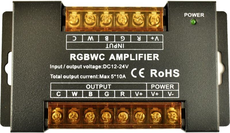 Repeater / Signalverstärker rgb + cct 12/24V-DC - 10A/Kanal -