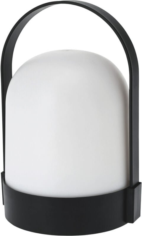 Led Garten Tischleuchte warm weiß - 21 x 13 cm - Tischlampe mit Henkel Batterie betrieben - Lampe mit Tragegriff Leuchte...
