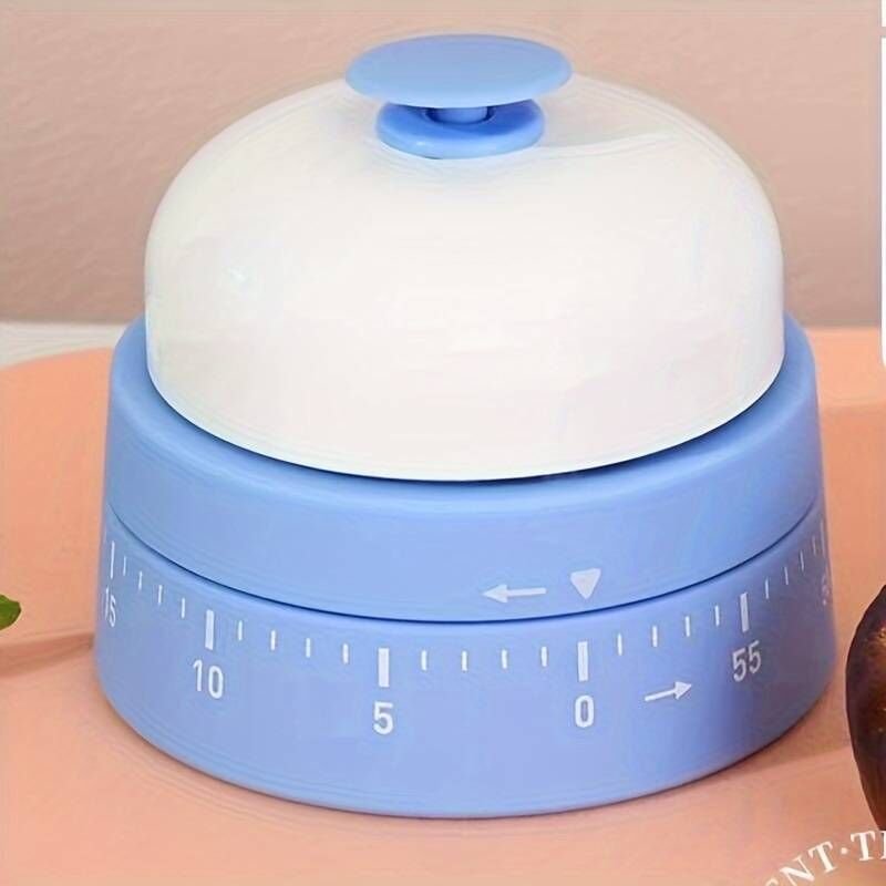 Niedlicher mechanischer Küchentimer in Glockenform mit Rückspulfunktion – Zeitmanagement für Kochen, Sport, Lernen und S...