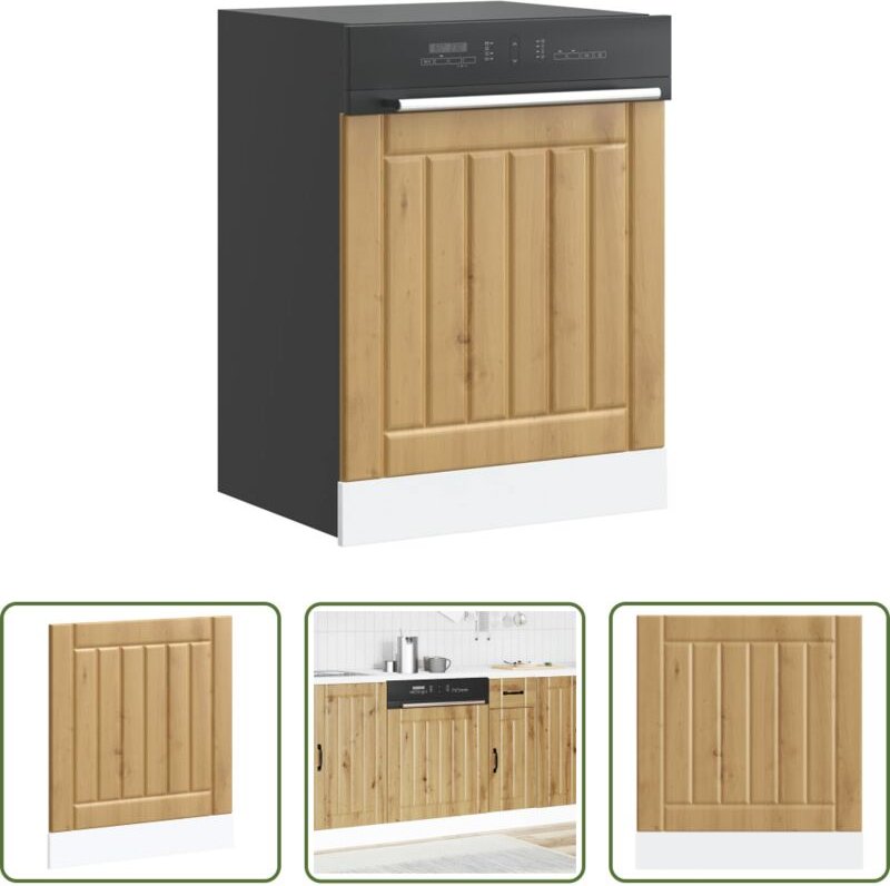 Holzwerkstoff - Geschirrspülerblende Lucca Artisan-Eiche Holzwerkstoff