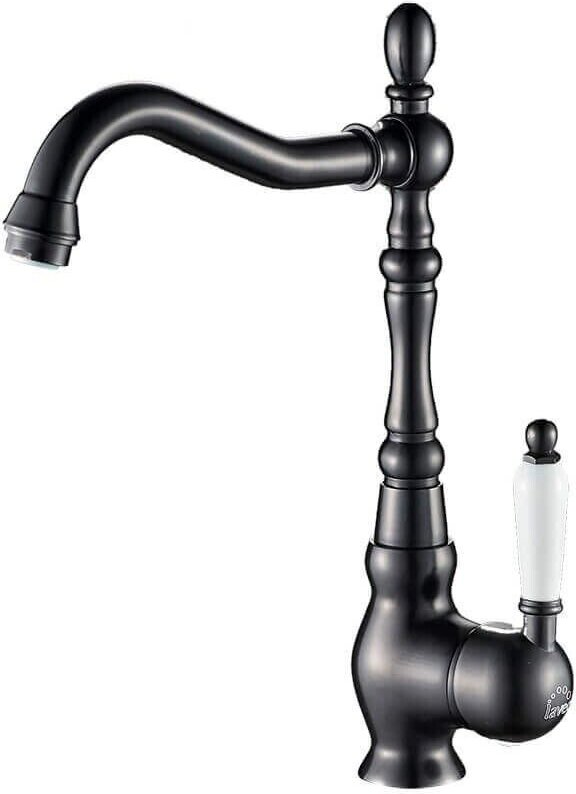Schwarzer Stand-Spültischhahn EVORA BAE765D