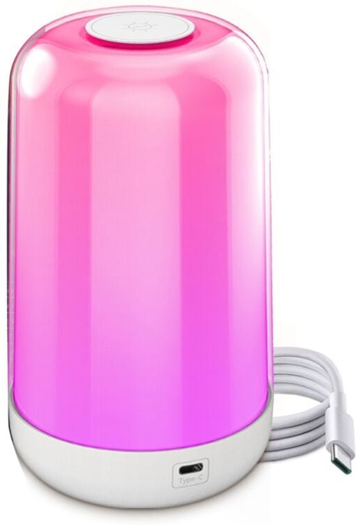 Bluetooth Smart Touch Nachttischlampe Dimmbares RGB-LED-Licht