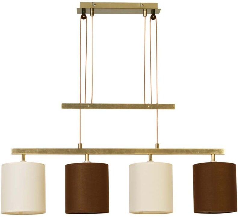 Pendelleuchte Hängelampe Küchenleuchte Esszimmerlampe Messing-Matt L 86 cm