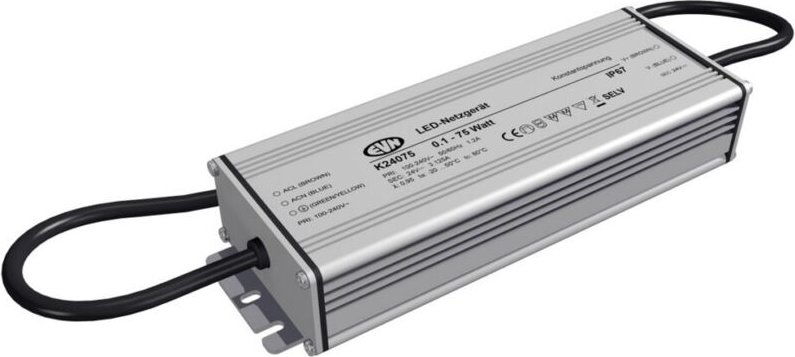 EVN Lichttechnik LED-Netzgerät 24VDC 0-75W IP67 K 24075