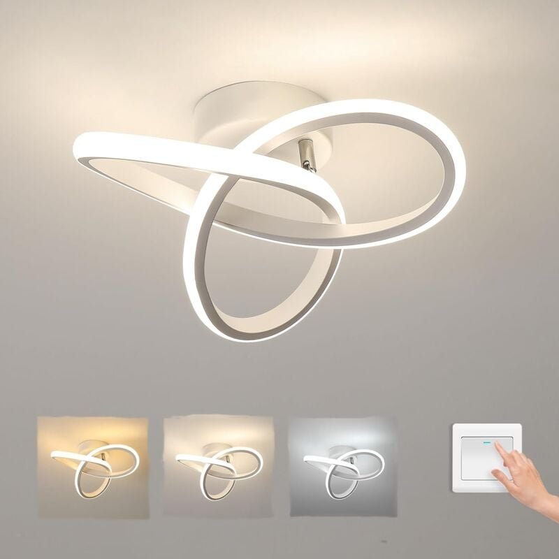 Comely - led Deckenleuchte, 22W Acryl Deckenleuchte, 3000K/4000K/6000K Dimmbare Deckenleuchte für Küche Wohnzimmer Schla...