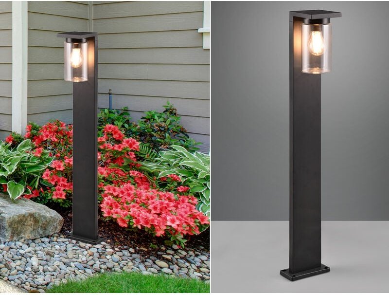 Trio Leuchten - Wegeleuchte ardila Laterne aus Aluminium Schwarz, Höhe 100cm