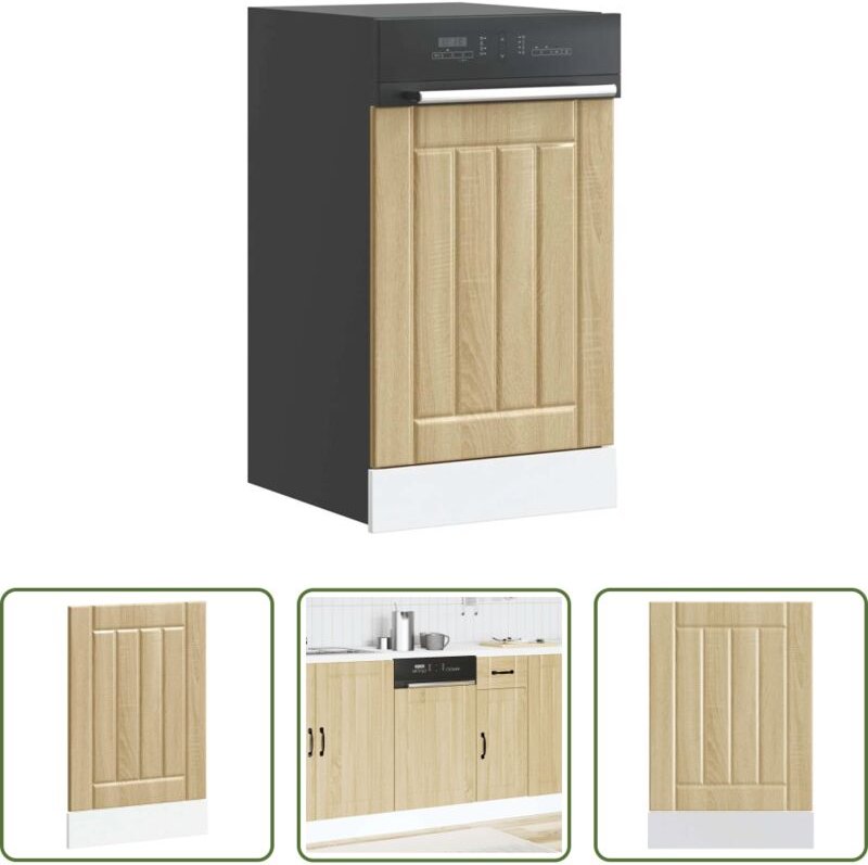 Holzwerkstoff - Geschirrspülerblende Lucca Sonoma-Eiche Holzwerkstoff