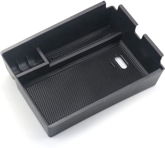 Tlily - Für 2022 Mittelkonsole Armlehne Organizer Aufbewahrungsbox mit Anti-Rutsch-Mattenablage Autozubehör