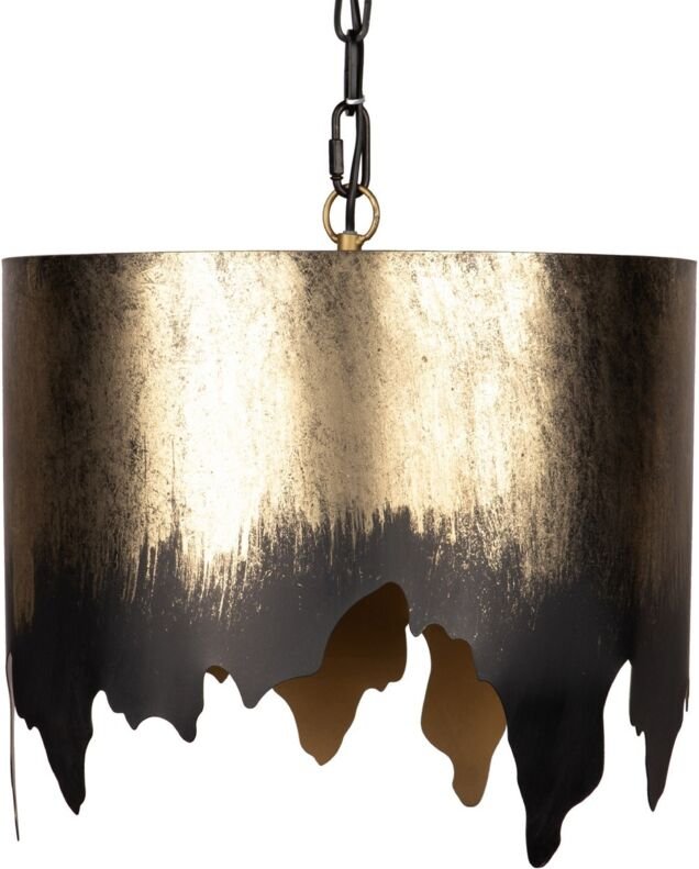 Deckenleuchte aus goldenem Metall 41X41X42