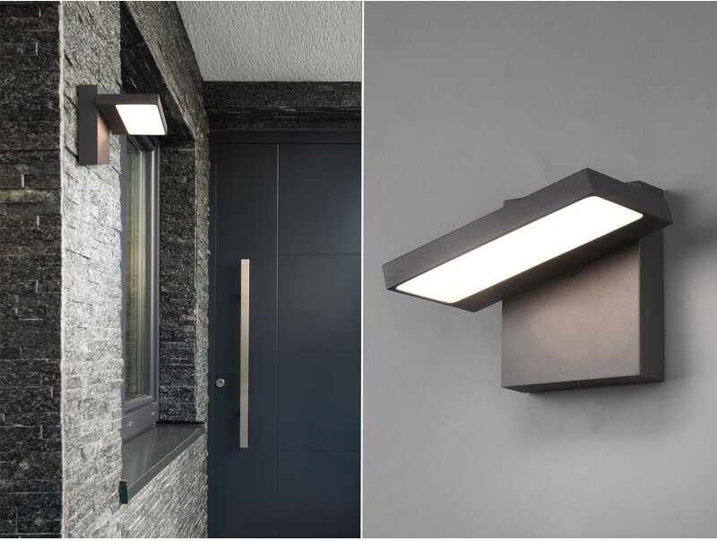Trio - led Außenwandleuchte horton Downlight schwenkbar in Anthrazit