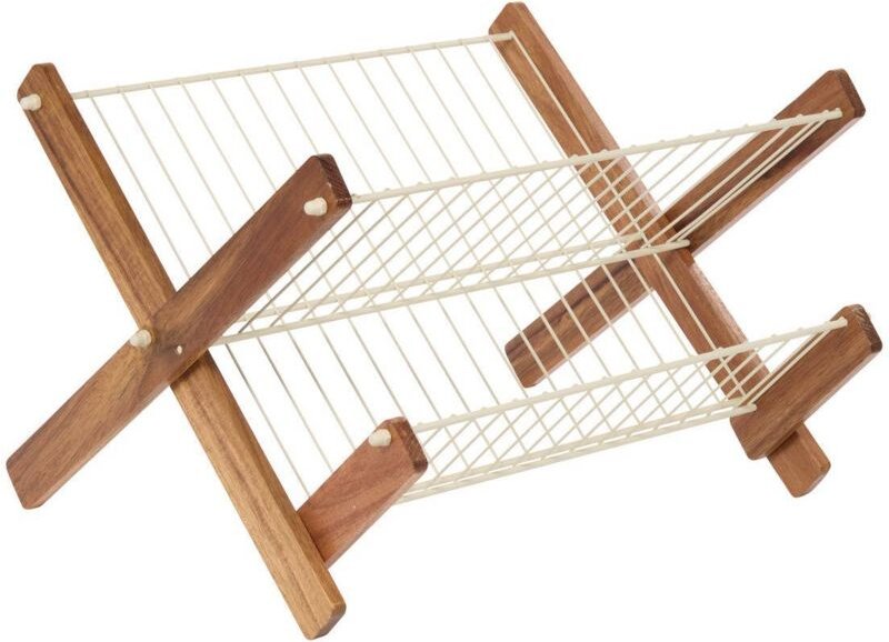 Klappbares abtropfgestell akazie beige - 5five