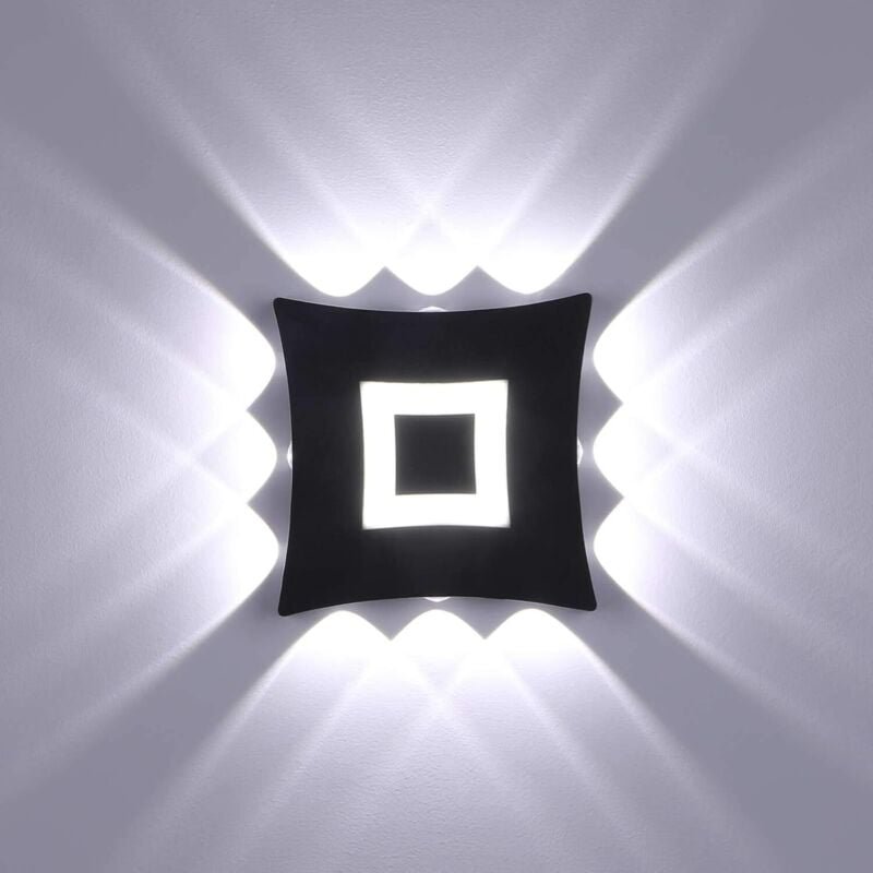 18W Moderne COB LED Außenwandleuchte, IP65 wasserdichte Aluminium-Wandlampe, 6000K Kaltweißes Licht, für Gartenflur Schl...