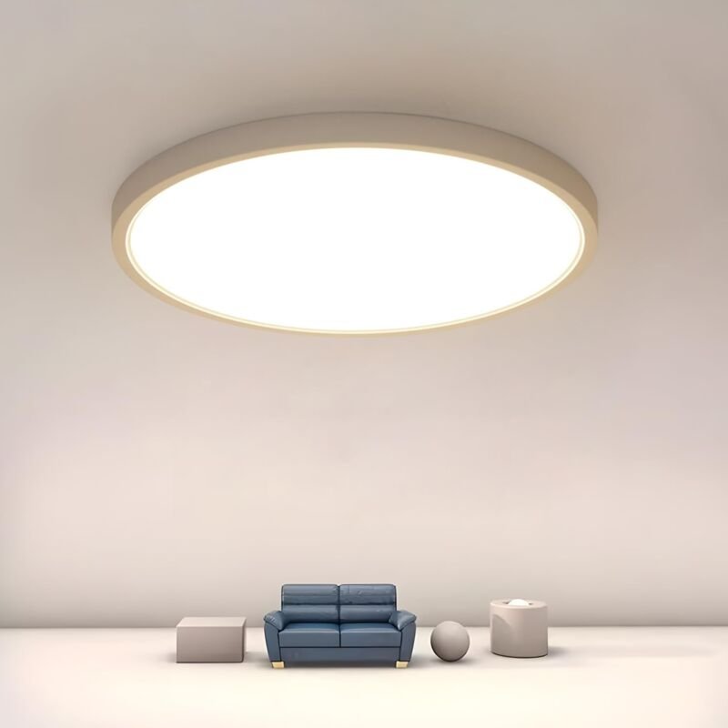 GOECO LED-Deckenleuchte Runde IP44 Lampe für Schlafzimmer Badezimmer Küche Flur Balkon Ø30cm 24W 2160LM 4000K Neutralwei...