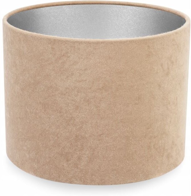 MODERNER CHROM-SAMT-LAMPENSCHIRM 20 cm