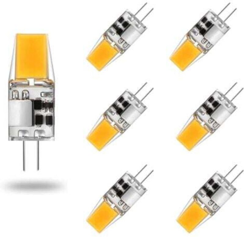 Lablanc - Packung mit 6 G4-LED-Lampen, ac/dc, 12 v, 5 w, G4-LED-Lampen, Warmweiß 3000 k, Leuchtmittel, entspricht 50 w H...