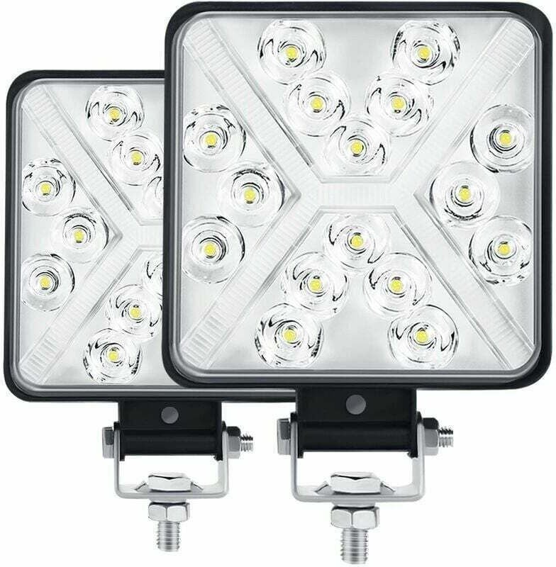 Paar 4" LED-Traktor-Arbeitsscheinwerfer 300W 12000LM 6000K LED-Scheinwerfer 4x4 IP67 LED-Zusatzscheinwerfer für Motorräd...