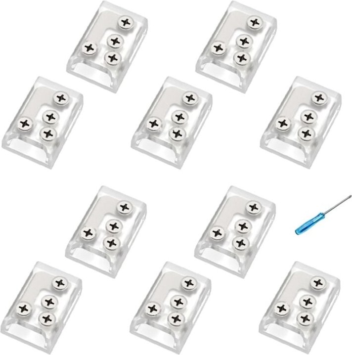 Thumbnail - 10 Stück led Eckverbinder mit Schraubbefestigung 24V/5A 2P 8mm lt für Streifen einfarbig cob IP20