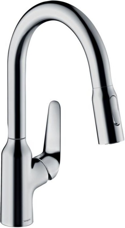 Focus Küchenarmatur 71801000 mit Ausziehbrause, Schwenkbereich 360°, chrom - Hansgrohe