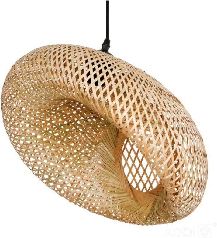 BOHO Hängelampe 50 cm aus Geflecht