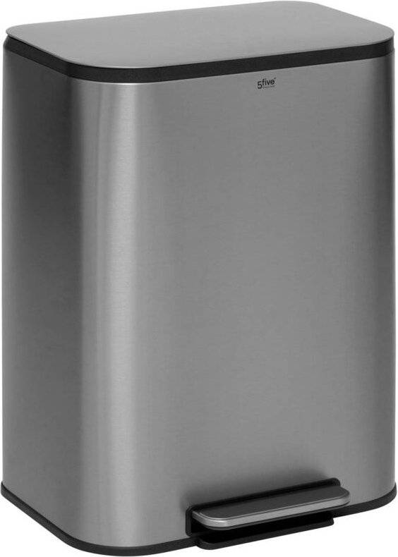 5five Simply Smart - Mülleimer aus edelstahl matt finish 50l - 5five