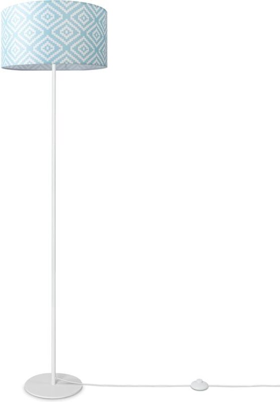 Stehlampe Wohnzimmer Modern E27 Leselampe Stehleuchte Stativ Retro Lampenschirm Design 6 (Ø38 cm), Stehleuchte Einbein -...