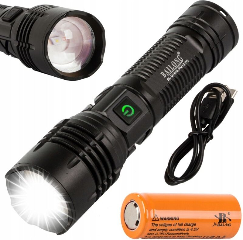 Taschenlampe BAILONG M1682-PM10 (80) GABA