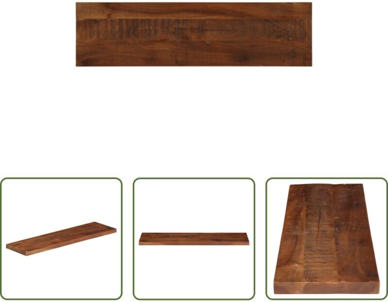 vidaXL Massivholz - Tischplatte 100x40x3,8 cm Rechteckig Altholz Massiv