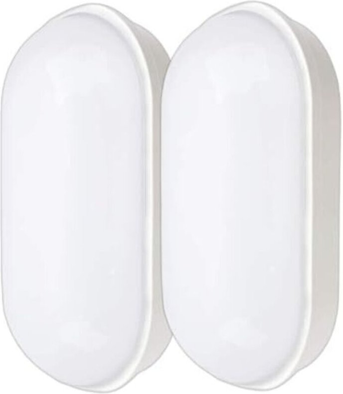 LED-Deckenleuchte, 20 W, 2200 lm, Kellerbeleuchtung, ovale Deckenleuchte, wasserdichte Wandleuchte (IP55), für Badezimme...