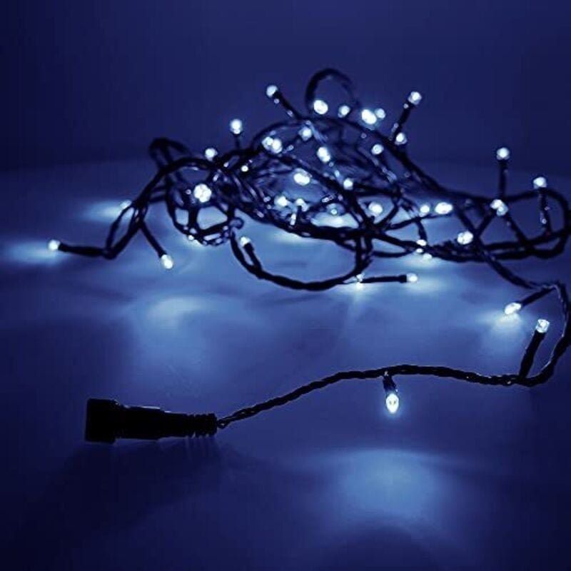 EDM - easy-connect lichtgirlande 4m 60 leds blau 30v (ip44 innen-außen) gesamt 1,08w