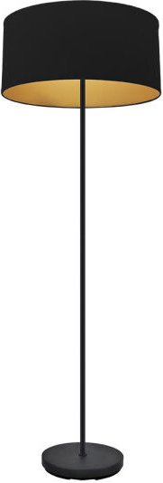 Fabrilamp - Anuska 1xe27 Schwarz/schwarz-gold 162x40x40 Cm Wohnzimmerboden