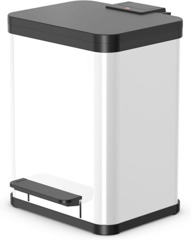 Tret-Mülltrenner Öko duo Plus M, weiß 2 x 9 l