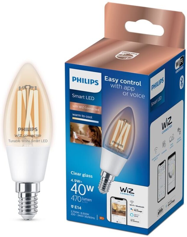 Philips - consumer led birne 37206100 929003017621-e14 4,9w 2700-6500k- wiz connected