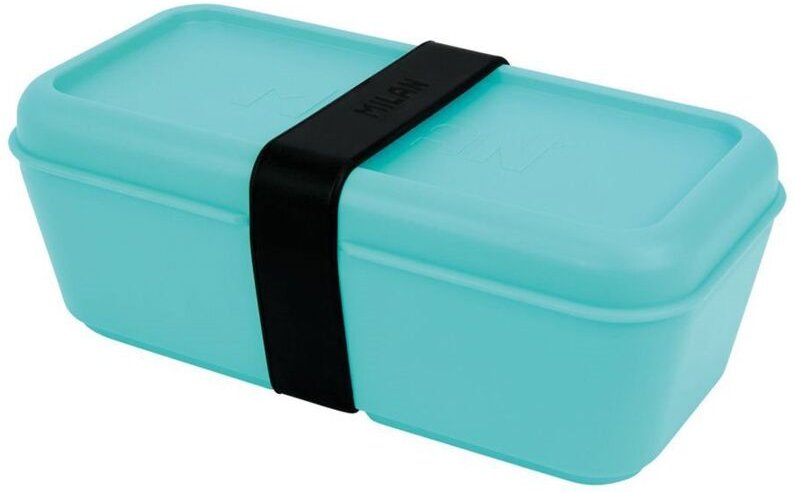 Thumbnail - Milan - Rechteckiger Lebensmittelbehälter 0,75 l, türkisfarbene Serie Sunset