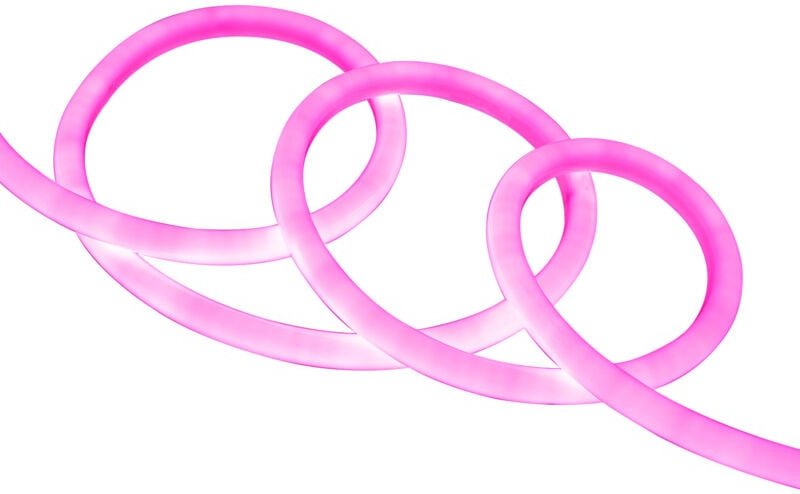 Thumbnail - LED-Streifen Neon Dimmbar 220V Rosa Rund 360° 9W/m Schnitt 100cm IP67 nach Maß 50 m