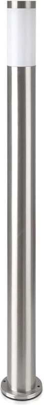 Außen Stand Lampe Steh Leuchte Garten Weg Edelstahl Sockel Säulen Leuchte silber V-tac 8962
