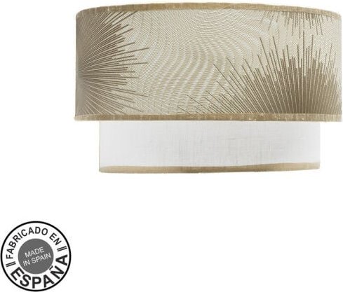 Akunadecor Wandleuchte Modell Nepal Golden mit doppeltem Lampenschirm