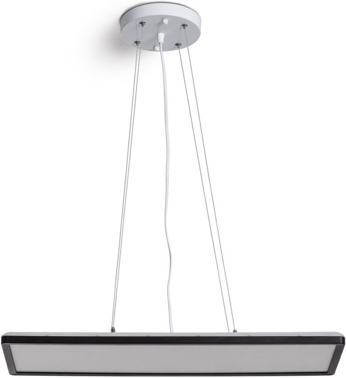 Led Pendelleuchte 24W Rechteckig cct 580X200 mm Doppelseitige Beleuchtung Schwarz (3000K - 4000K - 6000K) cct