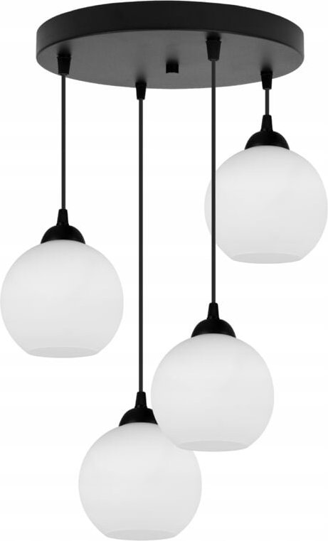 Klassische Metall-Hängelampe Mit Glasschirm