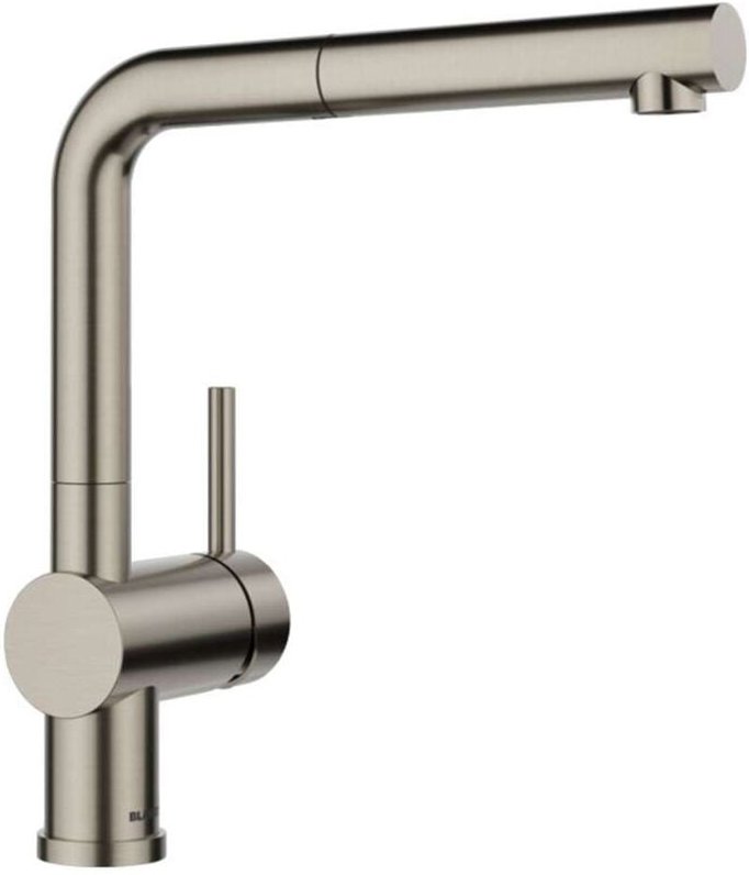 Blanco - Linus s - Spültischarmatur mit ausziehbarem Auslauf, Platin 527699