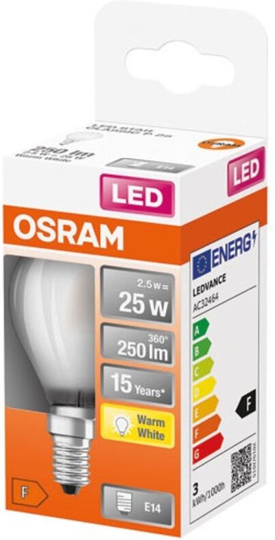 Ledsclp25 18w/827 230V GFR E14 6x Osram - Ledvance Gp