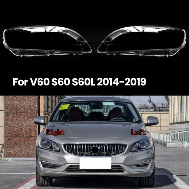 Für S60 S60L 2014-2019 Transparent Lampenschirm Scheinwerfer Maske Abdeckung Scheinwerfer Shell Objektiv Rechts