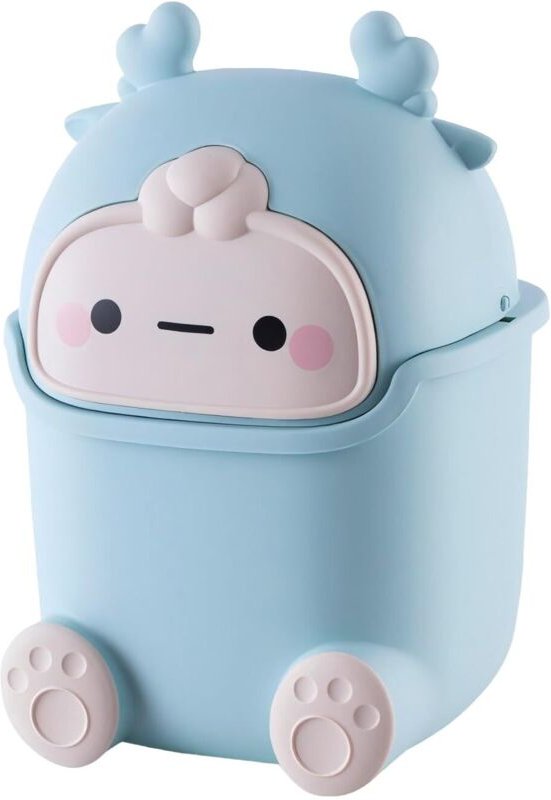 CCYKXA Tragbarer Tischmülleimer, 5-Liter-Mini-Tischmülleimer mit Schwenkdeckel, Abfallbehälter für Zuhause, Küche und Bü...