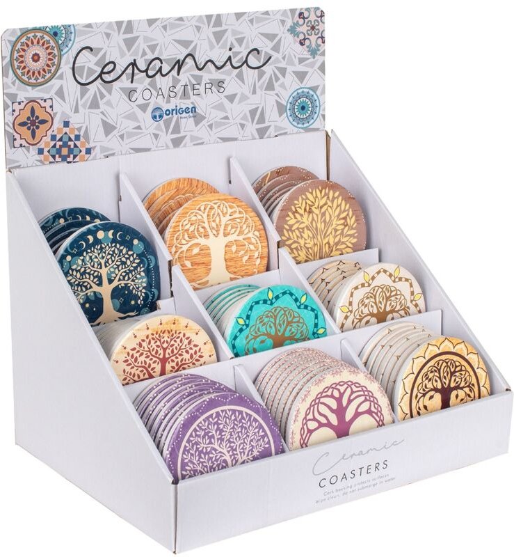 Signes Grimalt - Untersetzer "Baum des Lebens", 9U, silberfarben, rund – 1 x 11 x 11 cm