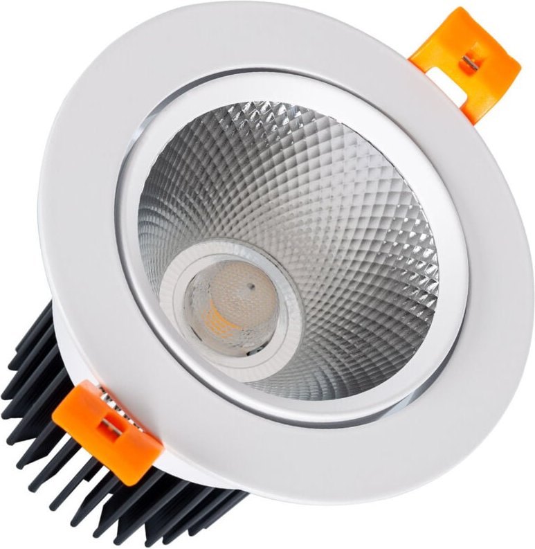 LED Downlight Einbaustrahler 15W Rund COB CRI90 Ausschnitt Ø 90 mm No Flicker 4000K Neutralweiß