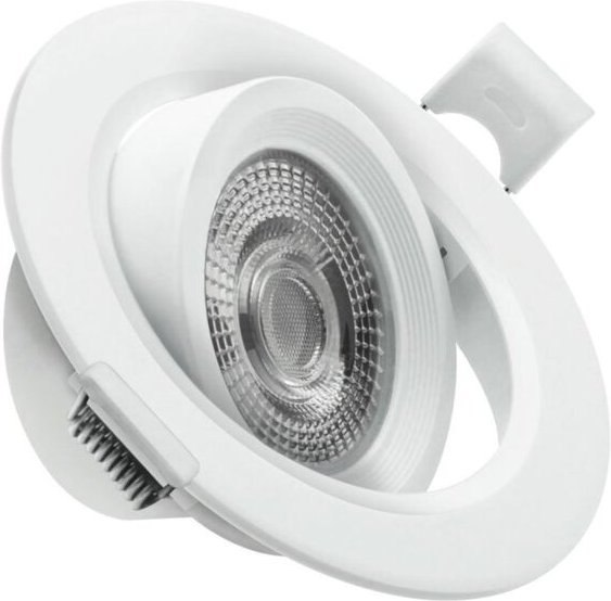 Runder kippbarer LED-Ring (7W 3CCT 560lm) IP20 Ø9x3,8cm weiße Farbe