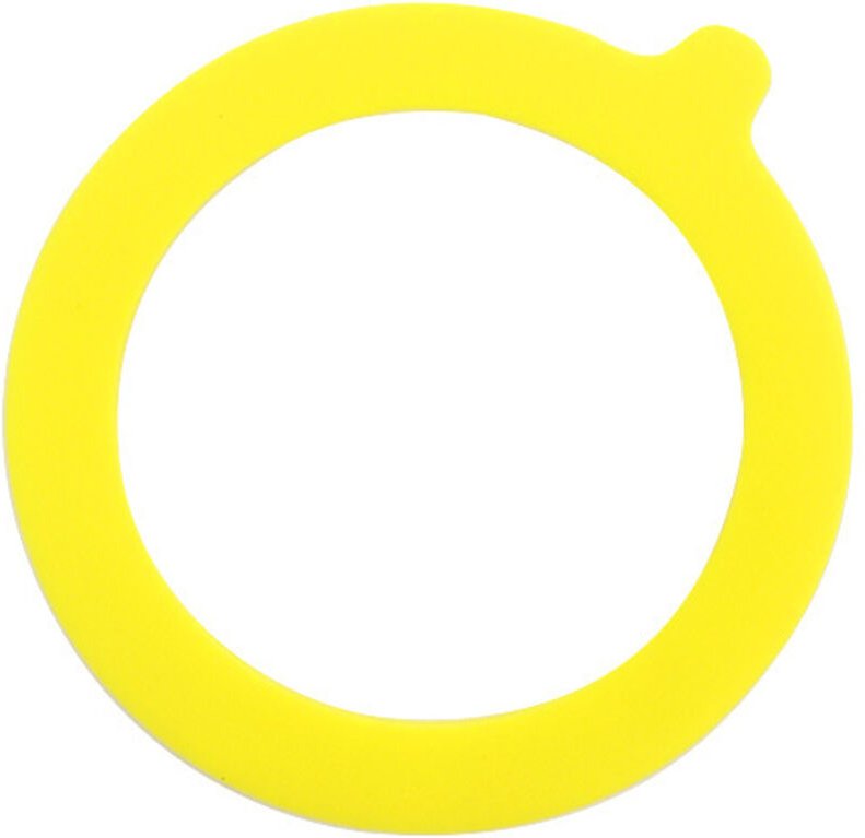 Einmachgläser mit Gummidichtung (10er-Packung) - 70 x 95 mm (gelb)