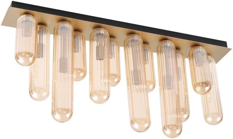 Deckenlampe "Freylin" aus Glas für Wohnzimmer & Esszimmer von Lucande