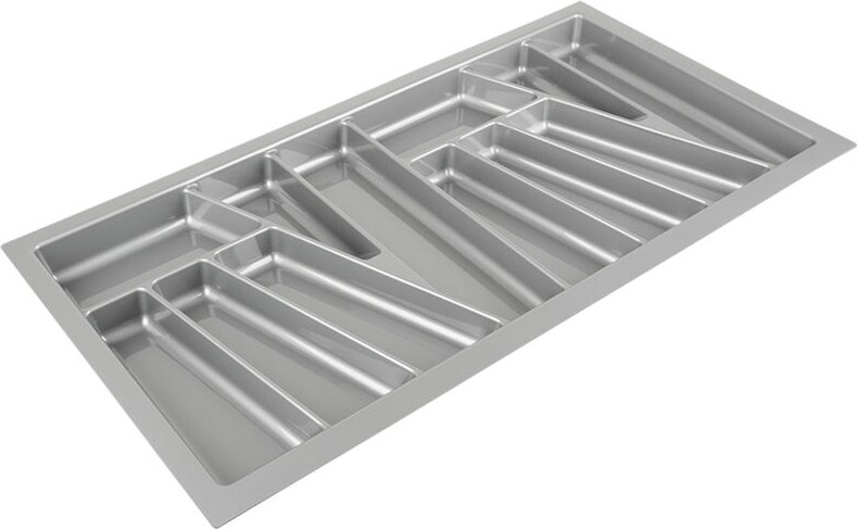 Besteckkasten 830x435mm, silberfarben SANS MARQUE