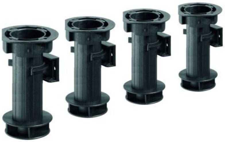 Thumbnail - Hettich Sockelverstellfuß-Set Kunststoff 25 x 150-170 mm schwarz Möbelbeschläge