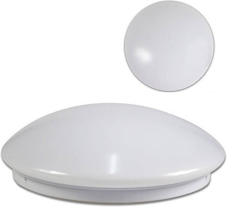 Trade Shop Traesio - Trade Shop - weisse deckenleuchte 12 watt 24 led kleine licht 3000K 4000K 6500K C-01-S -